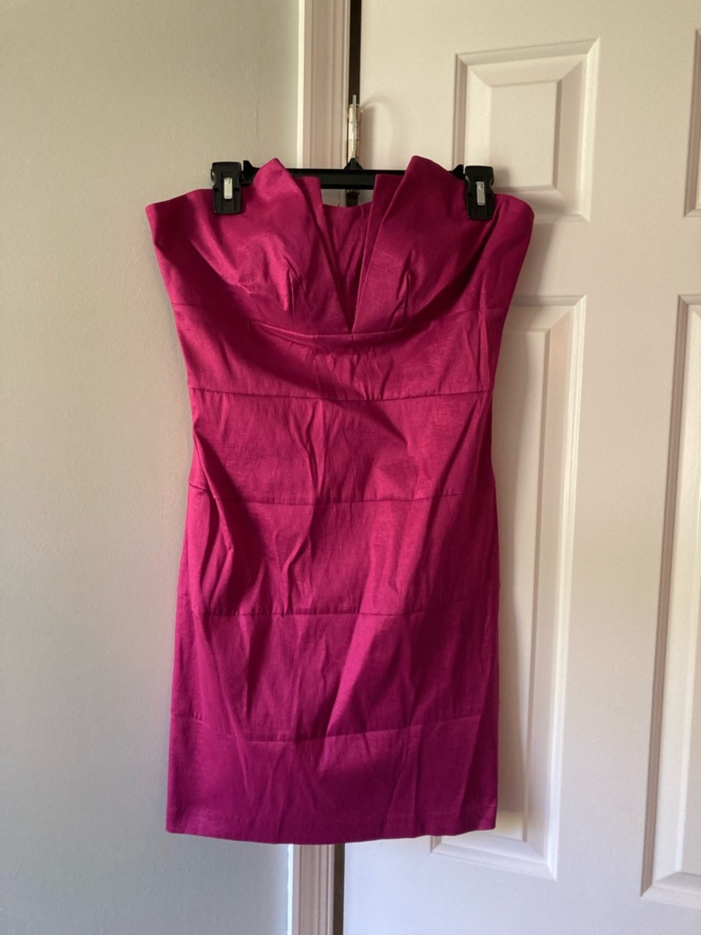 Charlotte Russe Strapless Magenta Sheath Dress